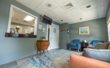 Reception area in North Attleboro dental office